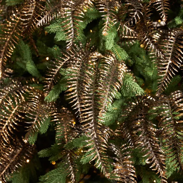 Ветвь папоротника H74 см, пластик, золотой, чёрный