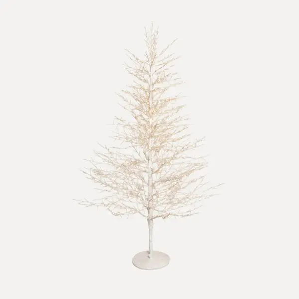 Дерево с мерцающим эффектом LED H180 см, пластик, металл, белый