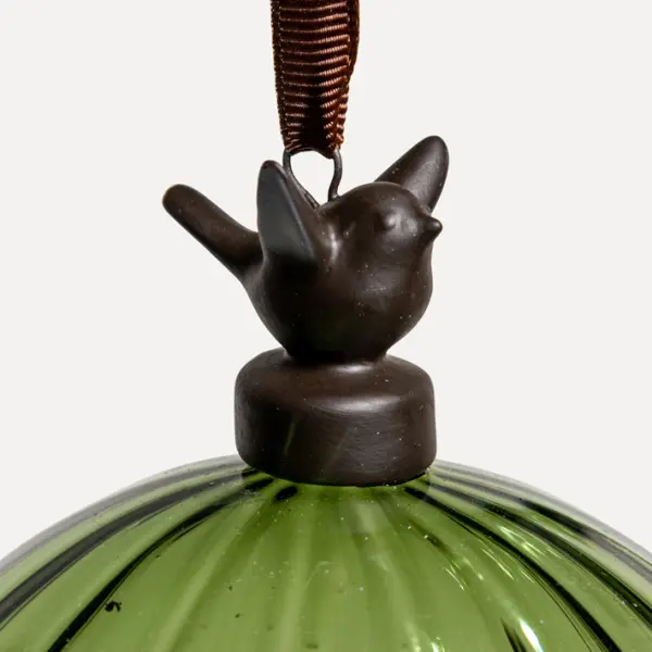 Шар D15 см, стекло, зеленый