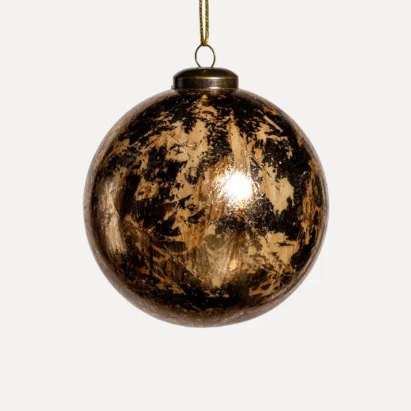 Шар D20 см, пластик, золотой