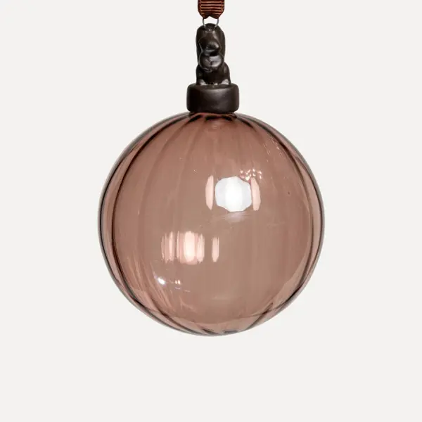 Шары в наборе D8 см, 3шт, стекло, винный