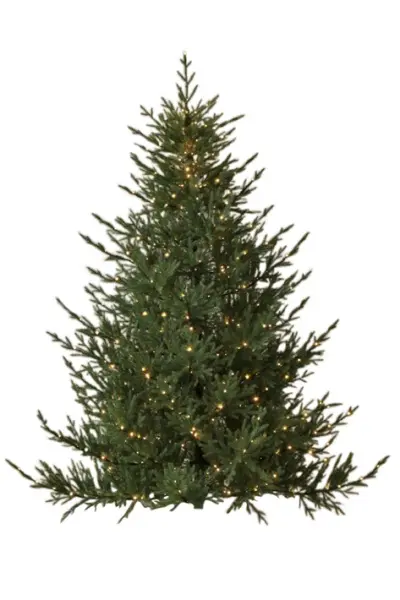 Ель искусственная с лампочками ЛЕСНАЯ СИМФОНИЯ H180 см, пластик, металл, зеленый