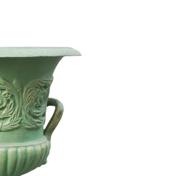 Кашпо в римском стиле 38х48 см, фибергласс, зеленый
