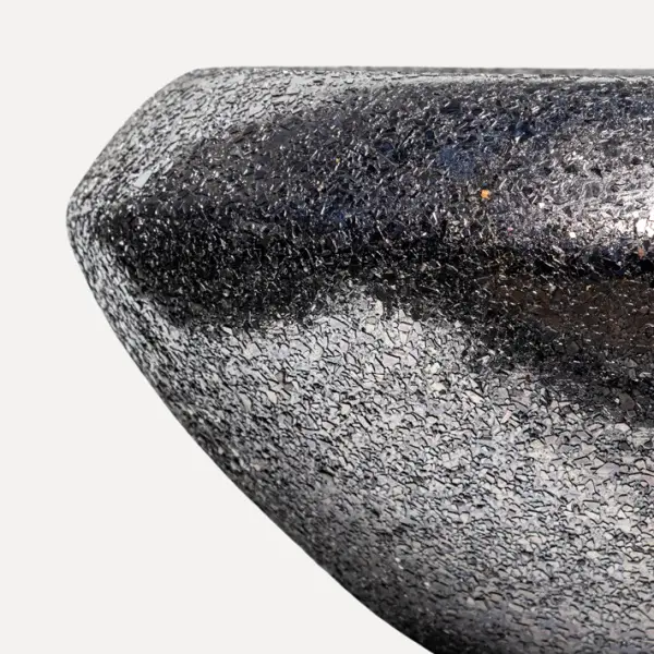 Кашпо с эффектом мозаики, 57x30 см, металл, черный