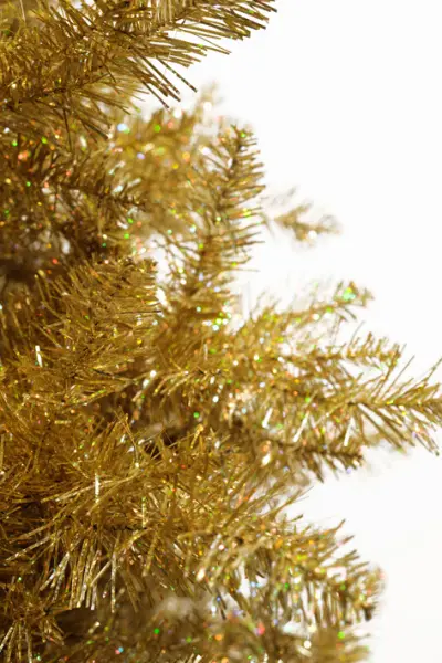 Ель искусственная БАРОККО Н180 см, пластик, металл,  золотой