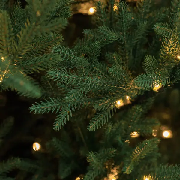Ель искусственная с лампочками ЛЕСНАЯ СИМФОНИЯ H180 см, пластик, металл, зеленый