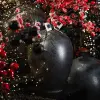 Ваза 18х25 см, фарфор, черный