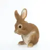 Фигура ЗАЯЦ 20х14х24 см, полирезин, рыжий