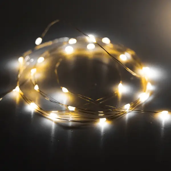 Гирлянда РОСА, L100 м, в бобине, пластик, металл, белый