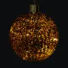 Шар LED D15 см, пластик, коньячный
