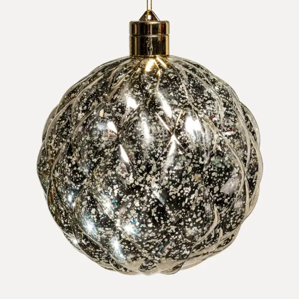 Шар LED D15 см, пластик, золотой