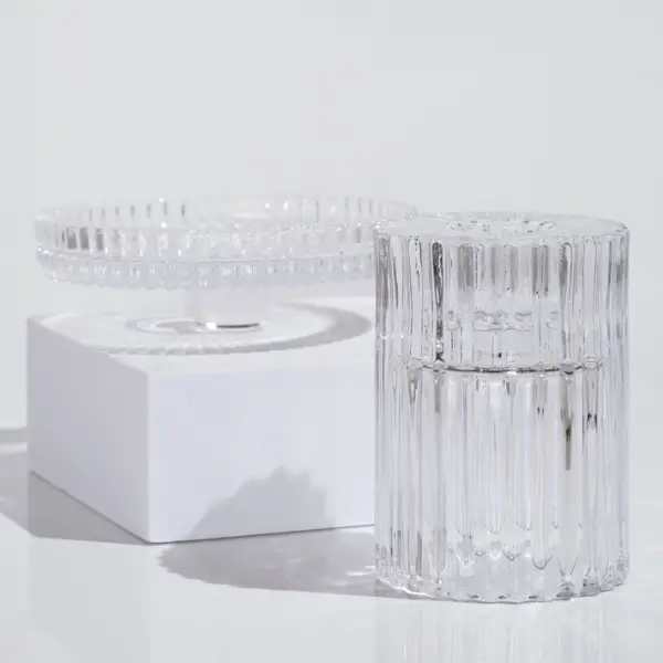 Подсвечник 10х10 см, стекло, прозрачный