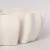 Ваза с 3D рисунком 30x10 см, керамика, белый