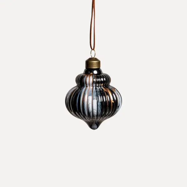 Подвес 7x9 см, стекло, серебряный