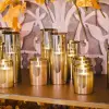 Светодиодная свеча 7,5х10 см, пластик, стекло, парафин, дымчатый