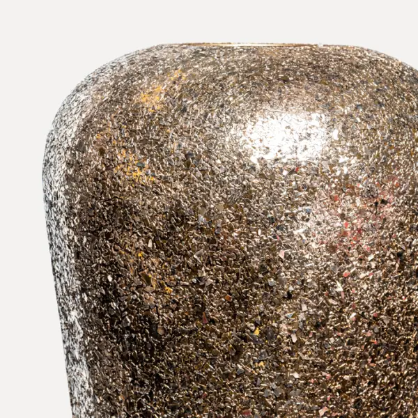 Кашпо с эффектом мозаики, 42x68 см, металл, золотой