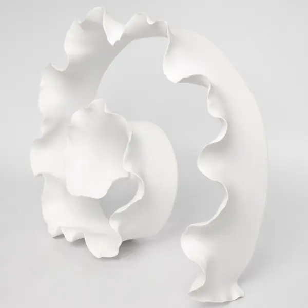 Арт-объект 37x10x35 см, керамика, белый