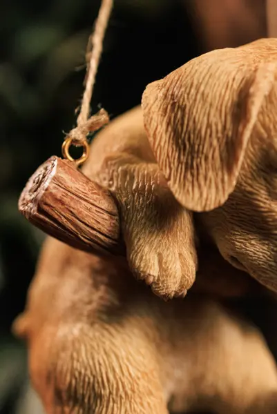 Подвес ЛАБРАДОР 10х13 см, полирезин, бежевый