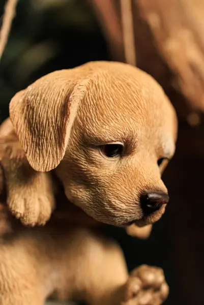 Подвес ЛАБРАДОР 10х13 см, полирезин, бежевый