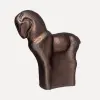 Фигура ЛОШАДЬ 56x14x54 см, металл, бронзовый