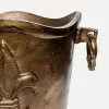 Ваза 35x29x24 см, металл, темно-медный