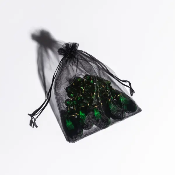 Хруст. цепочка + 1 капля, 5 шт, зеленый