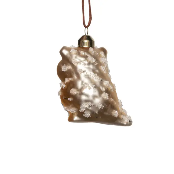 Подвес СОВА 6Х8 см, стекло, золотой