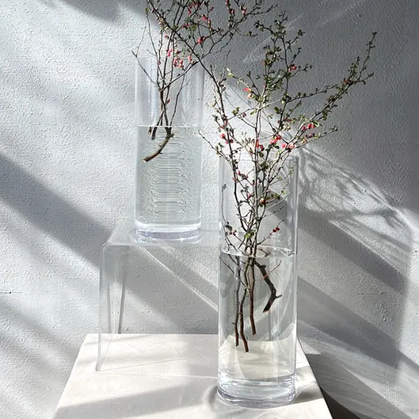 Ваза 20х60 см, поликарбонат, прозрачный