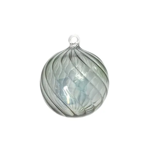 Шар D10 см, стекло, зелёный