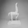 Фигура ЛОШАДЬ 32х20х54 см, полирезин, дерево, белый