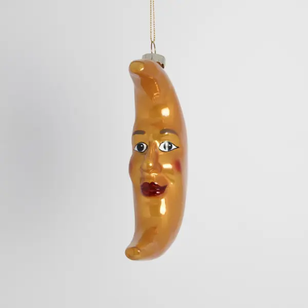 Подвес ЛУНА 15х4х11 см, стекло, желтый