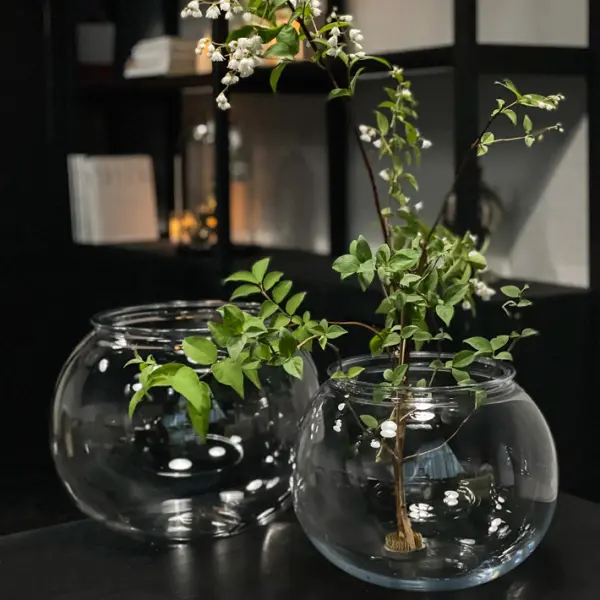 Ваза 40x31 см, поликарбонат, прозрачный