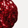 Шар LED D20 см, пластик, красный