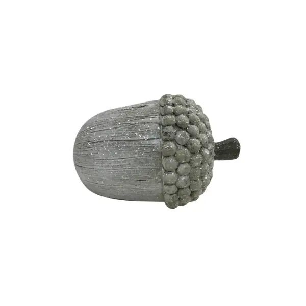 Фигура ЖЁЛУДЬ H10 см, пластик, серый