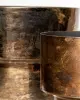 Кашпо 25x20 см, металл, бронзовый