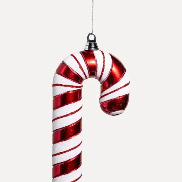 Подвес ЛЕДЕНЕЦ ТРОСТЬ H61 см, пластик, белый, красный