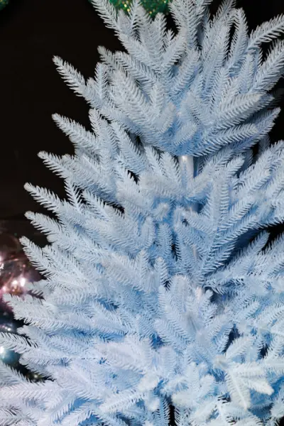 Ель настольная Н90 см, пластик, голубой