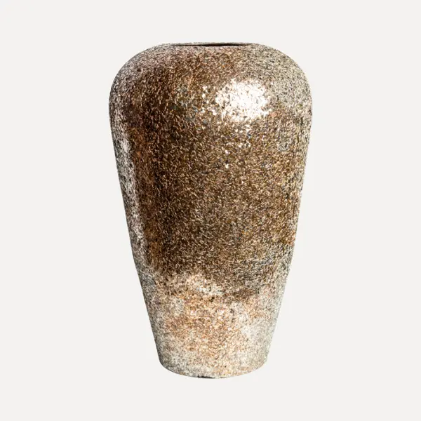 Кашпо с эффектом мозаики, 32x49 см, металл, золотой