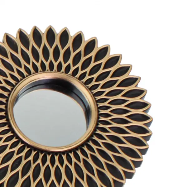 Зеркала D20 см в наборе, 4шт, стекло/пластик, золотой