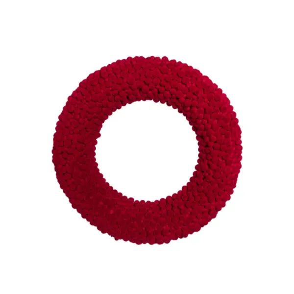 Венок D37 см, пенопласт, винный