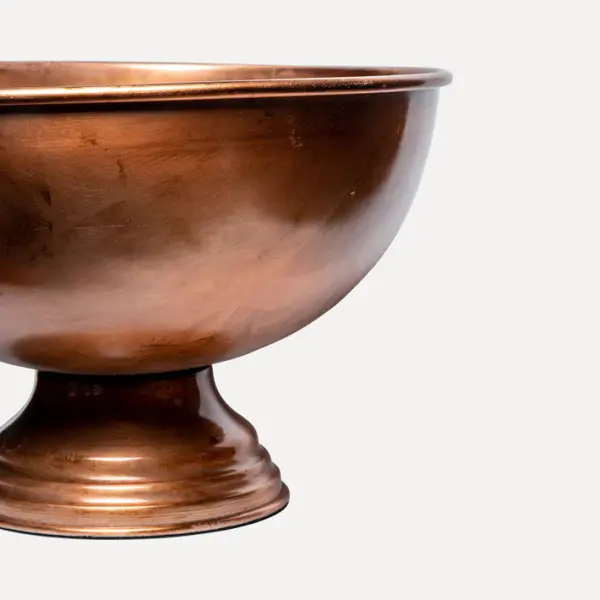 Ваза 39x25 см, металл, медный