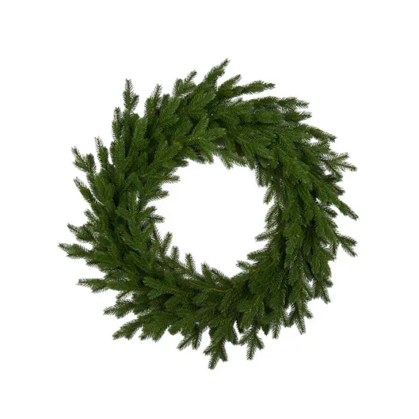 Венок рождественский ВЕРСАЛЬСКИЙ D80 см, пластик, зелёный