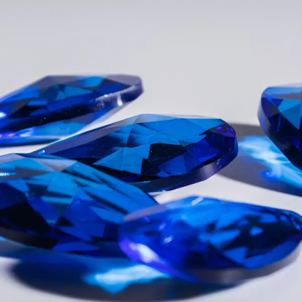 Хруст. капля, 5 шт, синий