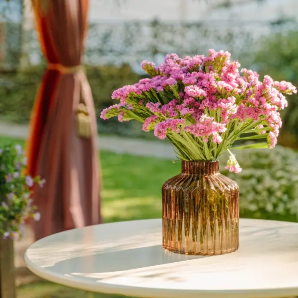 Светильник H15,5 см,  стекло, бронзовый