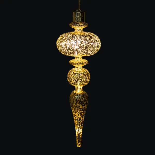 Подвес LED H30 см, пластик, золотой