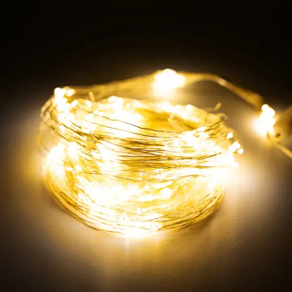 Гирлянда с 20 ветвями L5 м, пластик, металл, белый