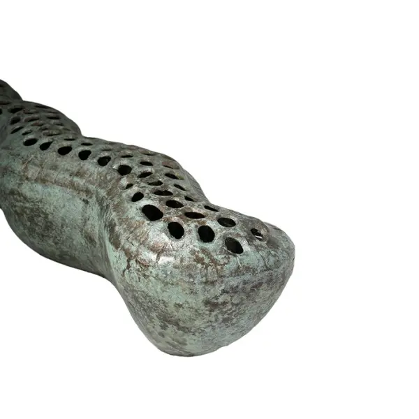 Ваза 17х88х16 см, металл, серый