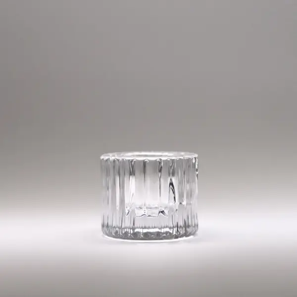 Набор подсвечников 5х4 см, 9 шт, стекло, прозрачный