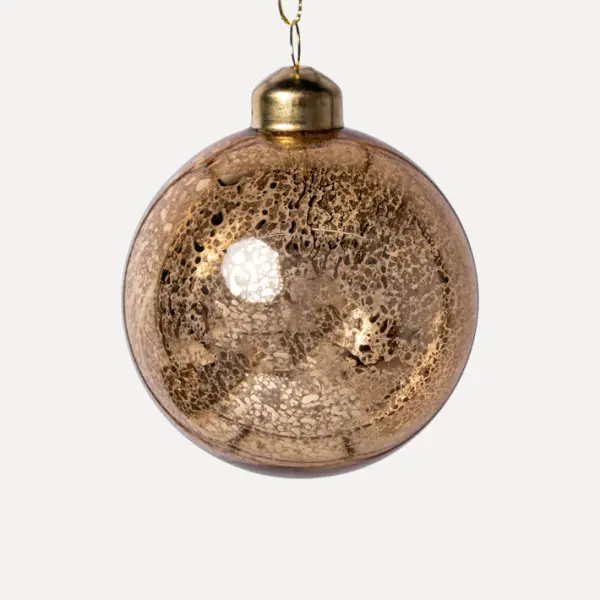Шар D8 см, стекло, золотой Шар D8 см, стекло, золотой