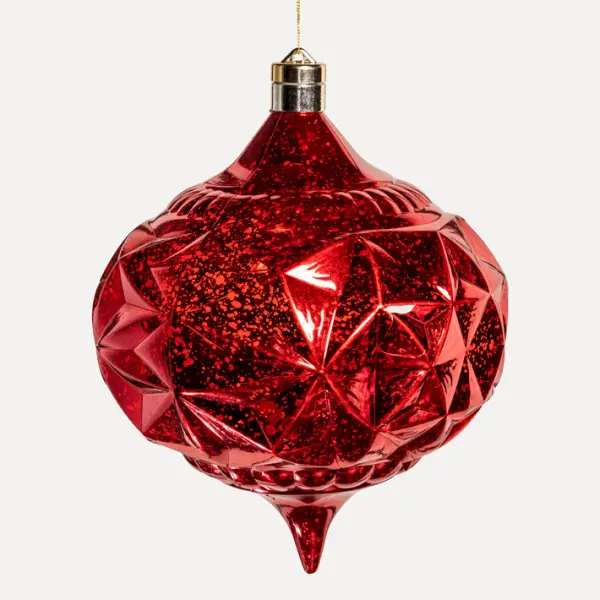 Подвес LED КАПЛЯ H20 см, пластик, красный